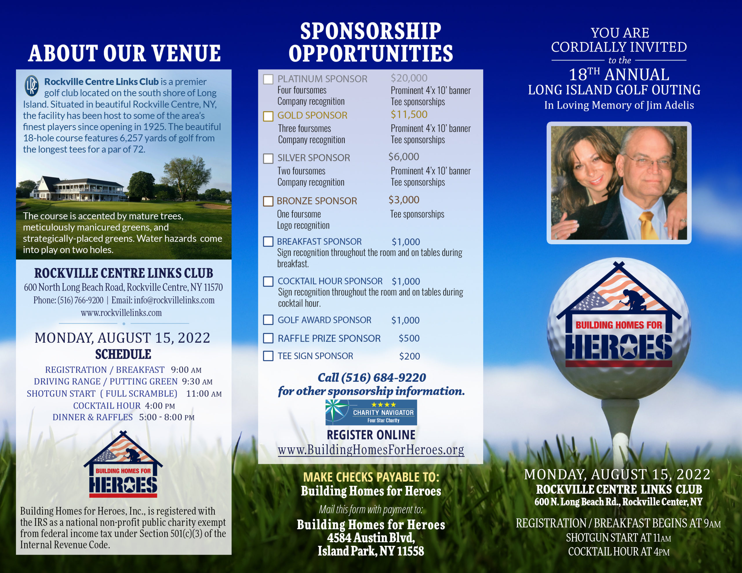 18th Annual Long Island Golf Outing @ Rockville Centre Links Club